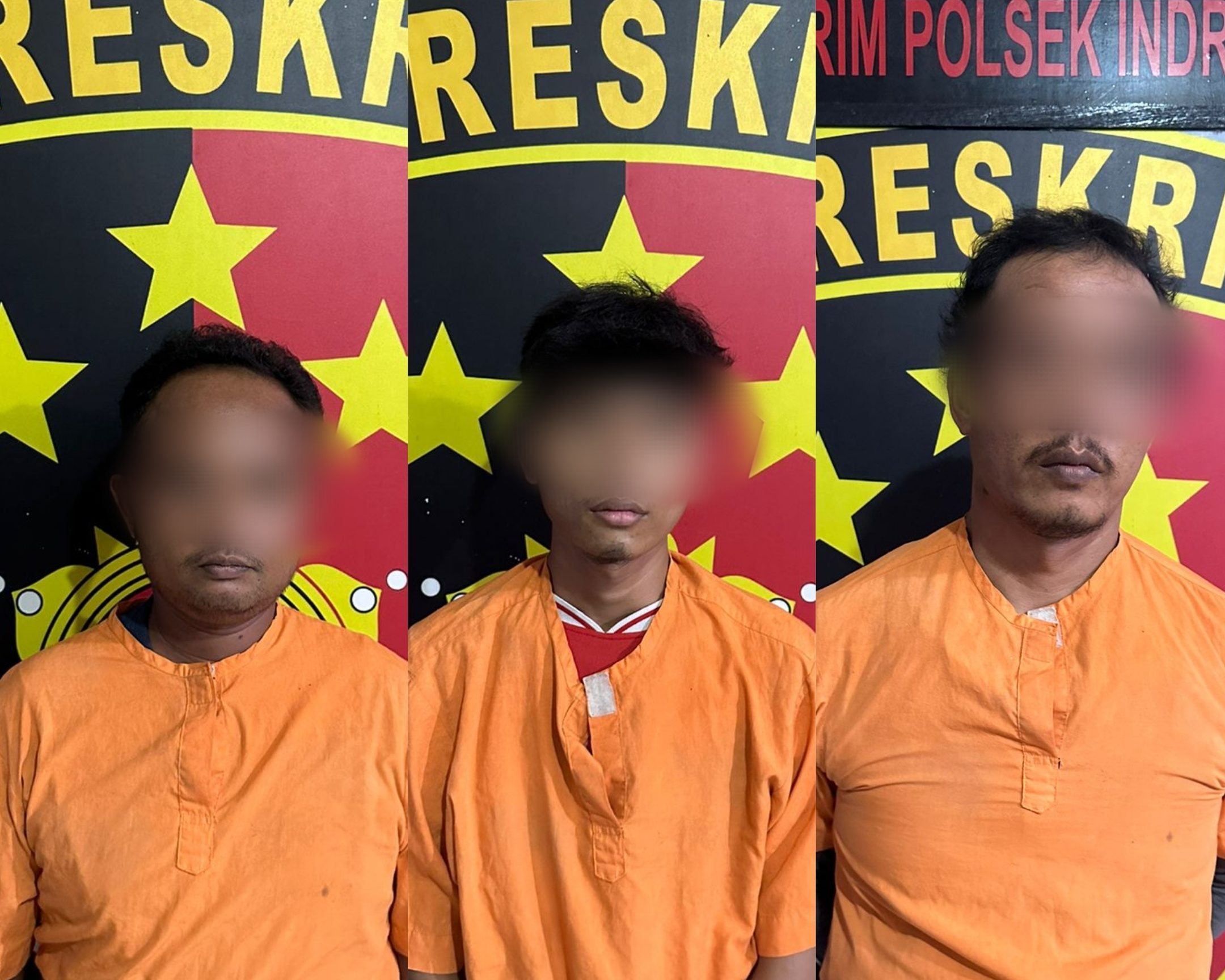 ketiga pelaku yang diamankan