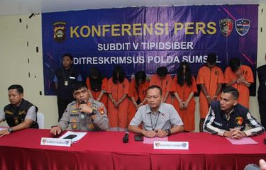 Polda Sumsel Berhasil Menangkap 7 Pelaku Terlibat Judi Online dan Penjualan Akun WhatsApp Ilegal