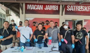 Polisi Tangkap 8 Remaja Terindikasi Geng Motor di Kota Jambi
