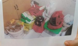 Sembako dan alat dapur yang dicuri dari rumah dinas Bobby Nasution.
