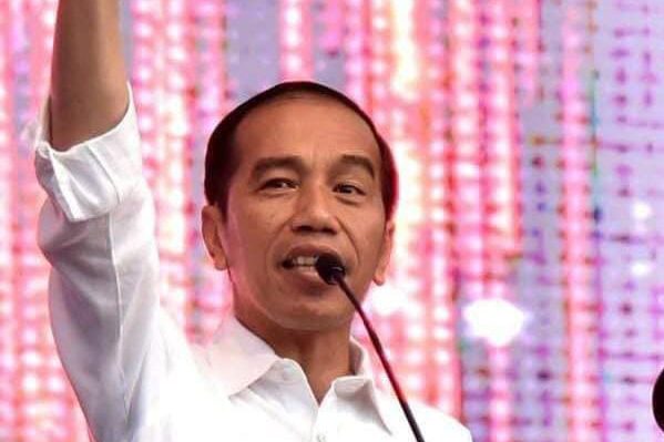 Foto: Deklarasi Jokowi 2 periode