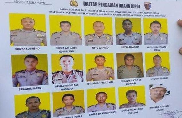 Sebanyak 15 personel Polrestabes Medan masuk ke dalam daftar pencarian orang (DPO). Mereka diduga terlibat dalam tindak pidana dan pelanggaran kode etik profesi Polri.