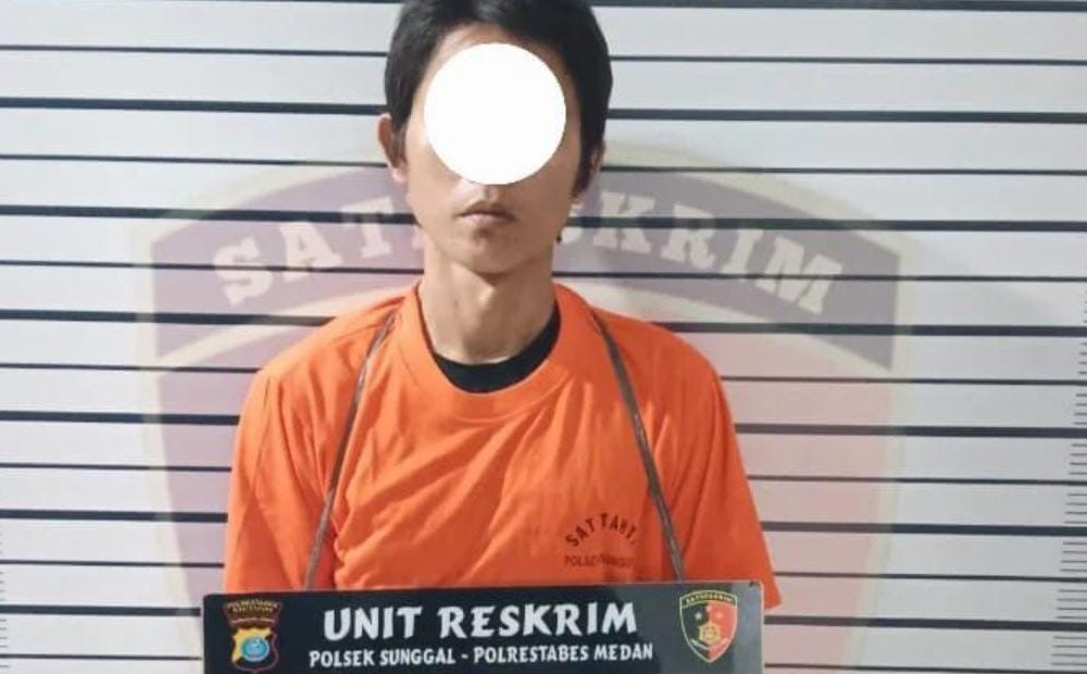 foto pelaku: tangkap layar Instagram Polsek tunggal