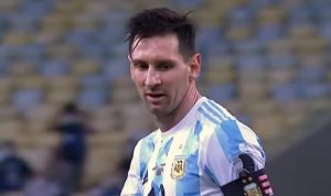 Messi pada pertandingan Copa America 2021