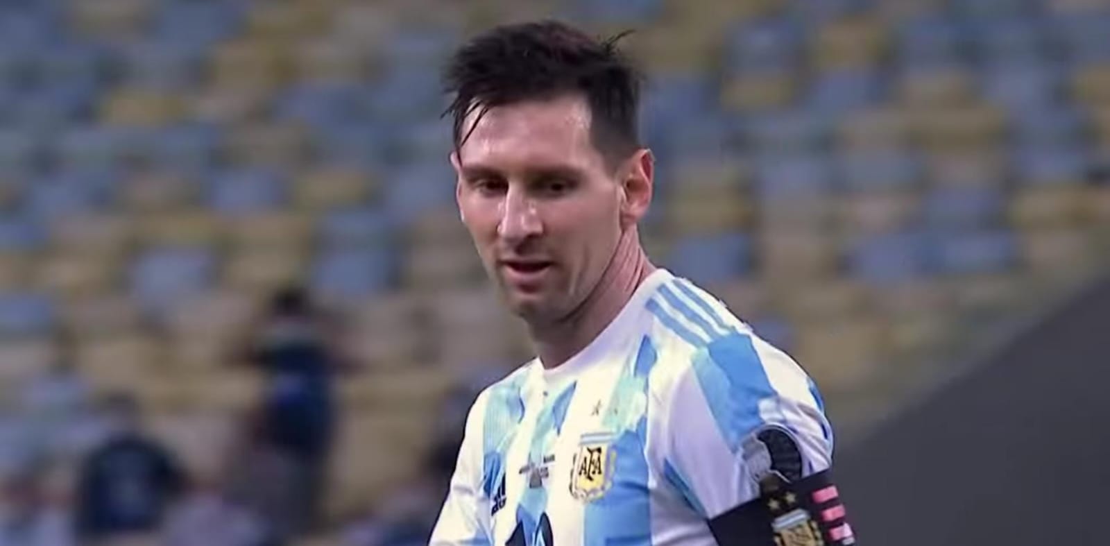 Messi pada pertandingan Copa America 2021