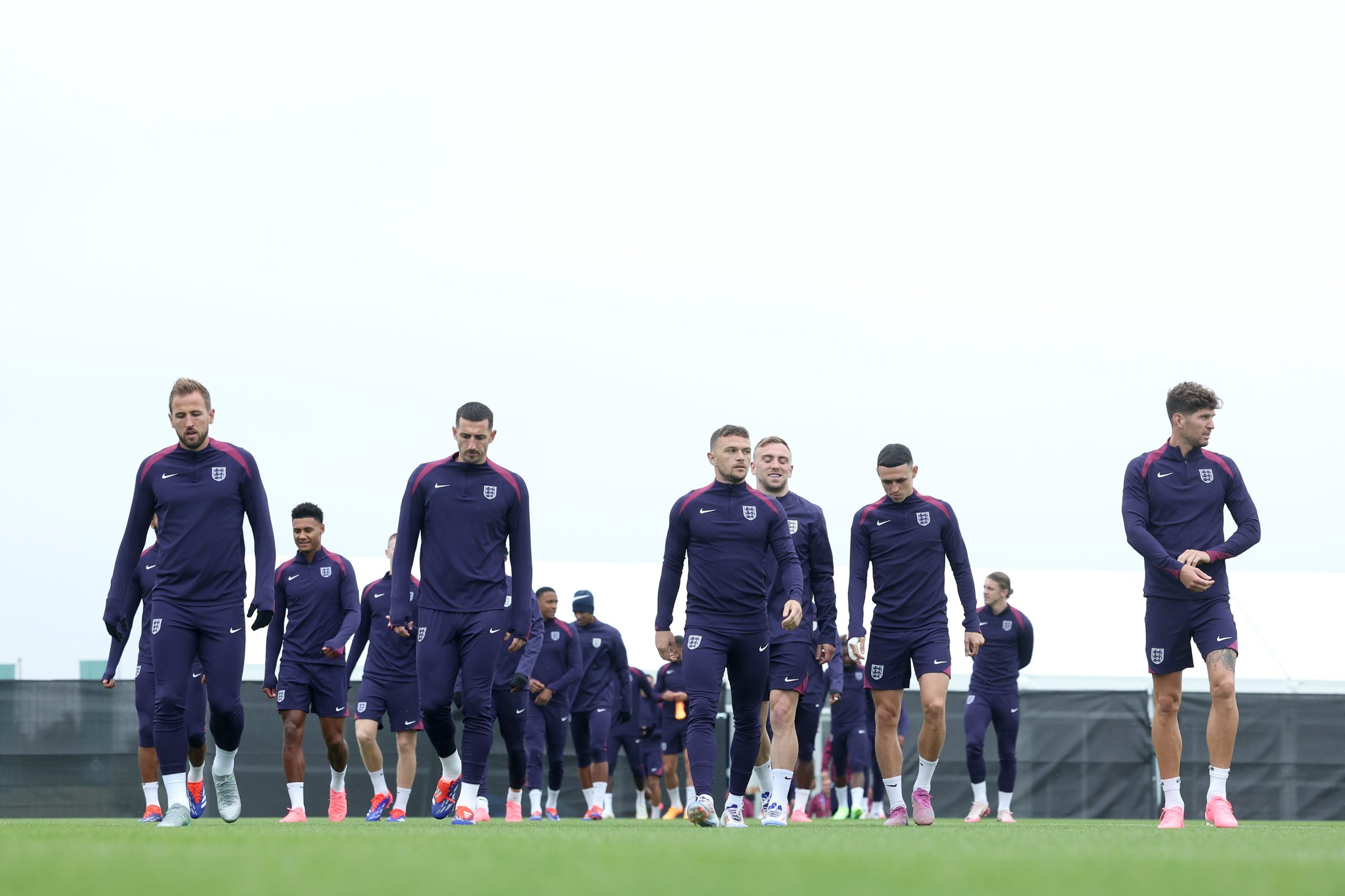 Sesi latihan timnas Inggris. (Twitter)