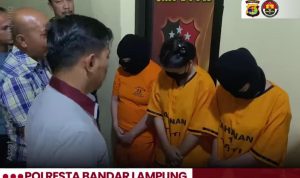 Foto pelaku 3 mucikari Bandar Lampung Foto (Instagram Polresta Bandar Lampung)