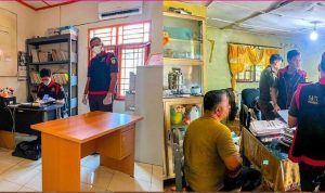 Tim Kejaksaan Negeri Labuhanbatu mengeledah dan menyita berkas barang bukti dokumen, terkait dugaan korupsi pengelolaan keuangan Desa Bangun Rejo anggaran 2019-2022.
