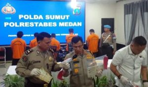 Polrestabes Medan menangkap 5 pelaku pemalsuan dokumen kendaraan
