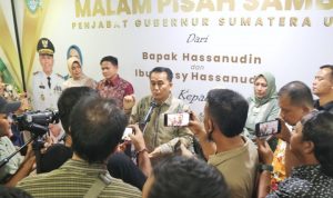 Penjabat (Pj) Gubernur Sumatera Utara (Sumut) Agus Fatoni berkomitmen untuk mendedikasikan dirinya demi kesejahteraan masyarakat Sumut.