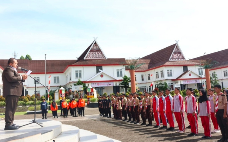 Suasana pada kegiatan Jambore Kesiapsiagaan Penanggulangan Bencana Tahun 2024. Foto : BP/Ist