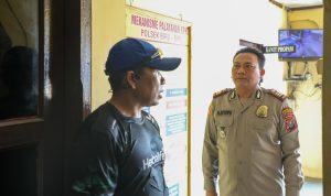 Wakapolda Sumut, Brigjen Pol Rony sidak ke Markas Polsek Biru Biru.(Istimewa).