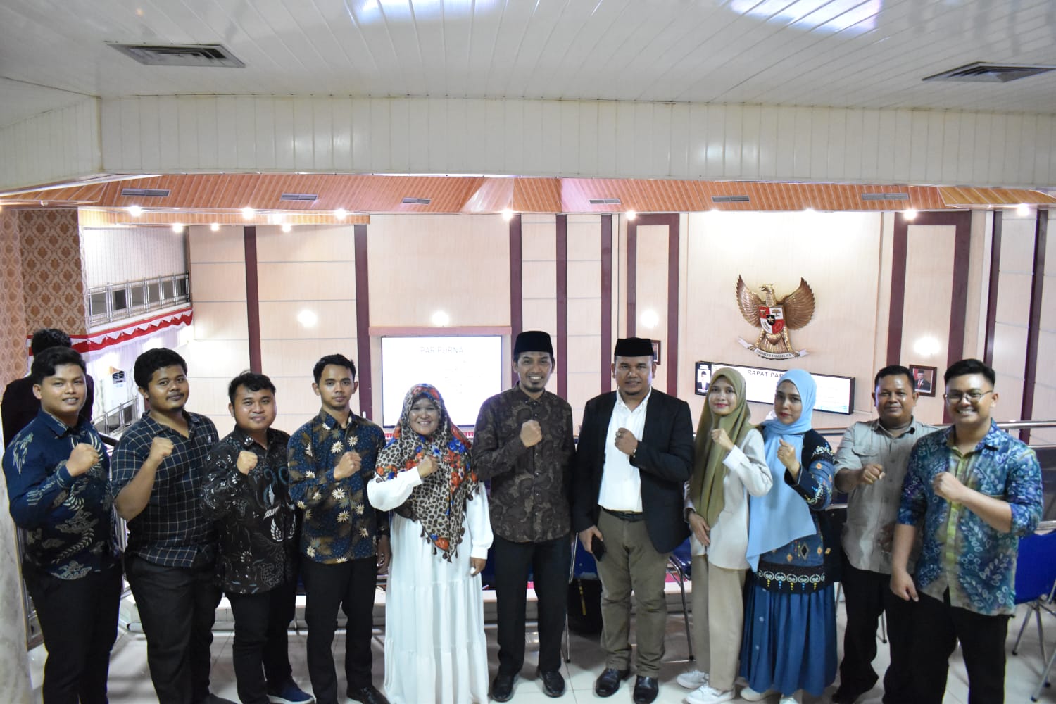 Audensi Fakultas Ushuluddin UINSU di Gedung DPRD Medan. BP/erwan