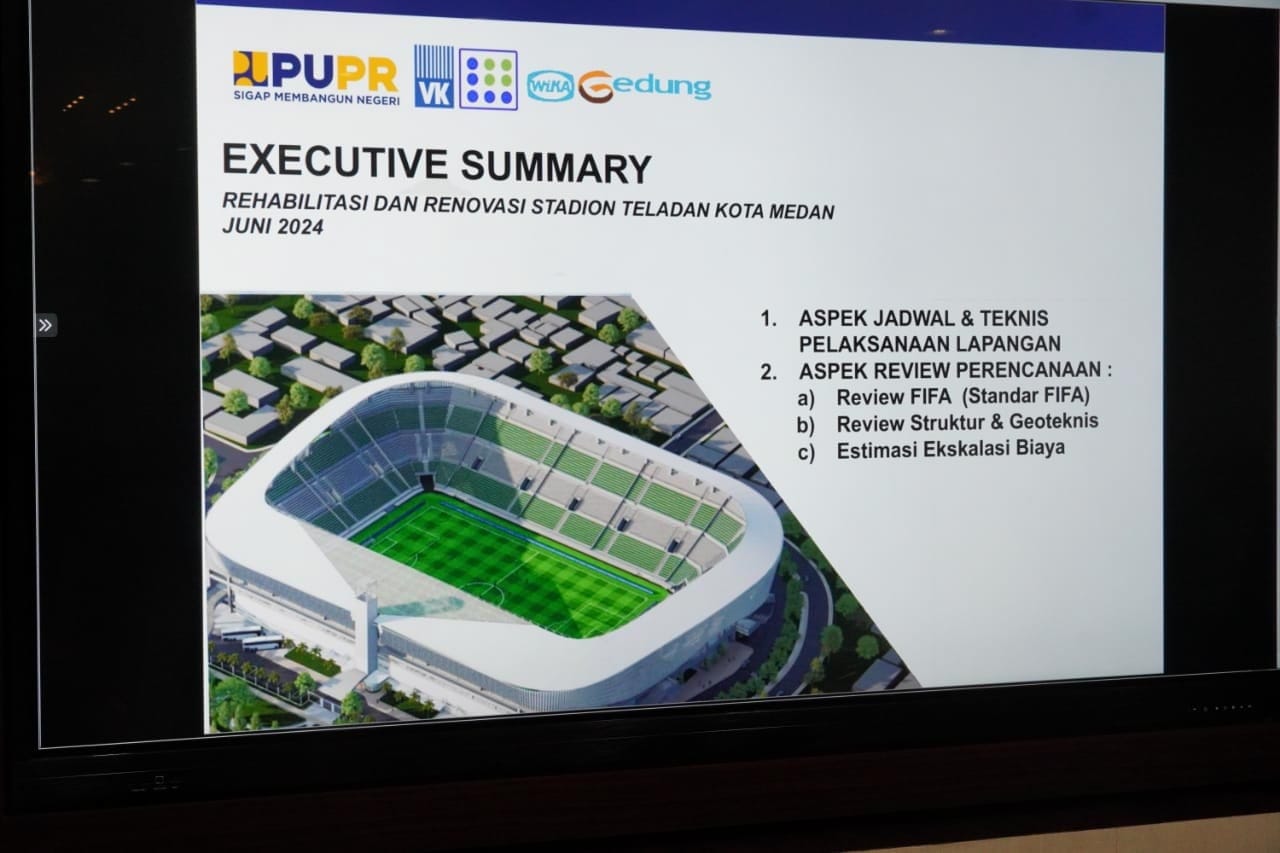 Perencanaan pembangunan Stadion Teladan. BP/erwan