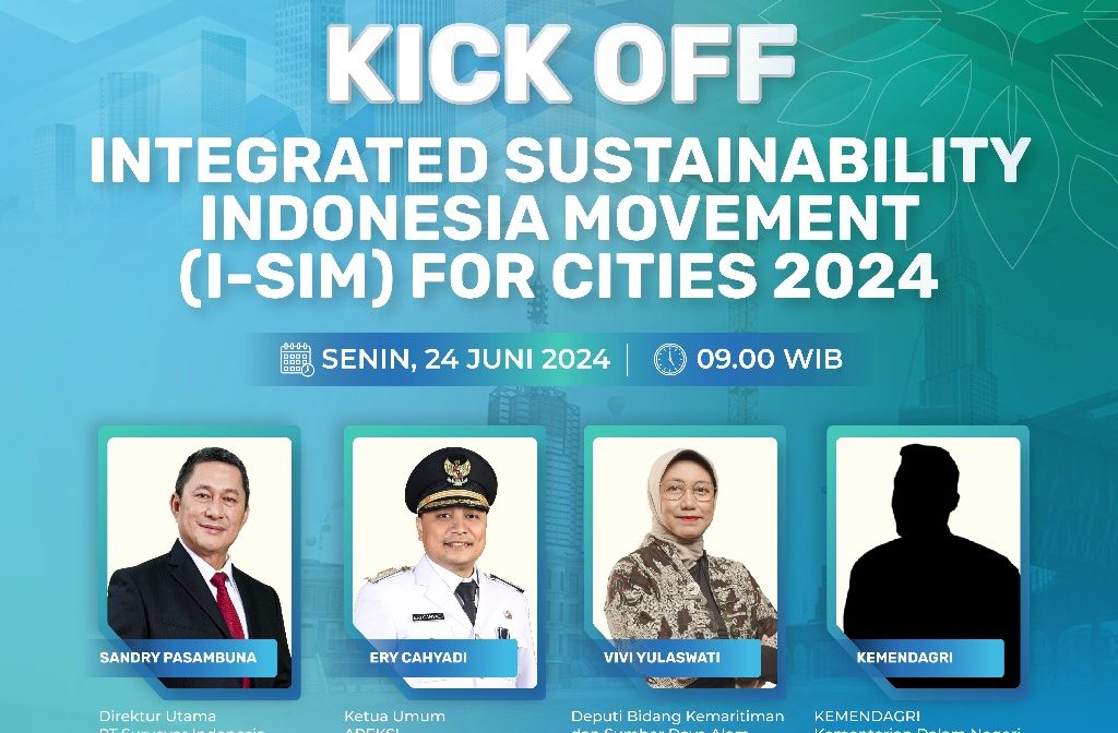 Foto Baliho Kick Off I-SIM For Cities 2024. Foto : BP/Ist