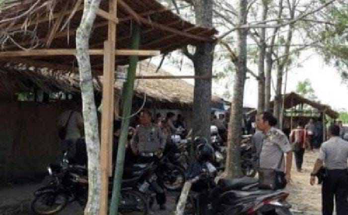 Lokalisasi perjudian di Desa Manunggal, Kecamatan Labuhan Deli telah pindah ke Pantai Cermin.(Istimewa)