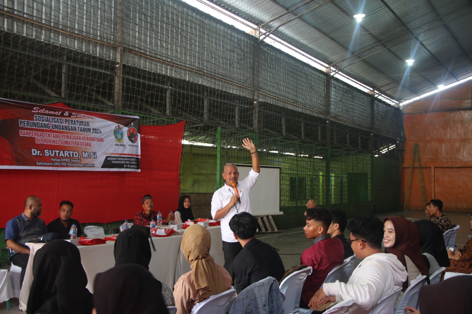 Sutarto ketika memberikan kata sambutan.(Istimewa).