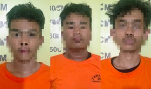 Ketiga pelaku yang diamankan.(Istimewa).