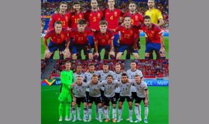 Foto: Timnas Spanyol dan Timnas Jerman