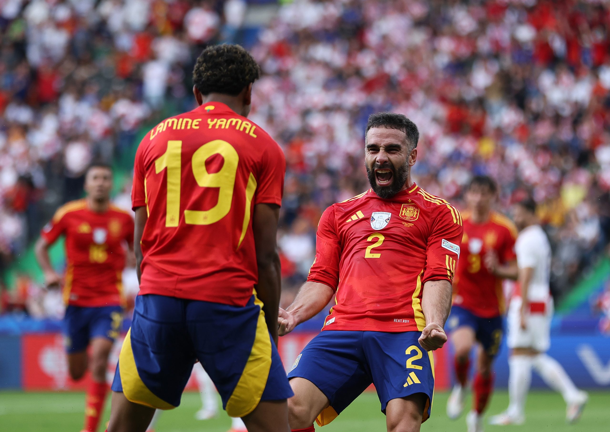 Babak 1: Spanyol Menang Telak 3-0 atas Kroasia di Euro 2024