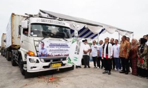10 kontainer kopi green bean dari Sumatera Utara resmi diekspor ke Amerika Serikat pada Senin (1/7/2024).