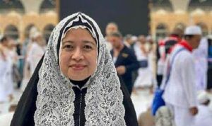Foto puan Maharani saat melaksanakan ibadah umroh.