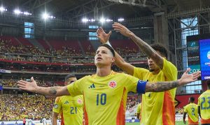 Laga semifinal Copa America 2024 Kolombia mengalahkan Uruguay dengan skor tipis 1-0.
