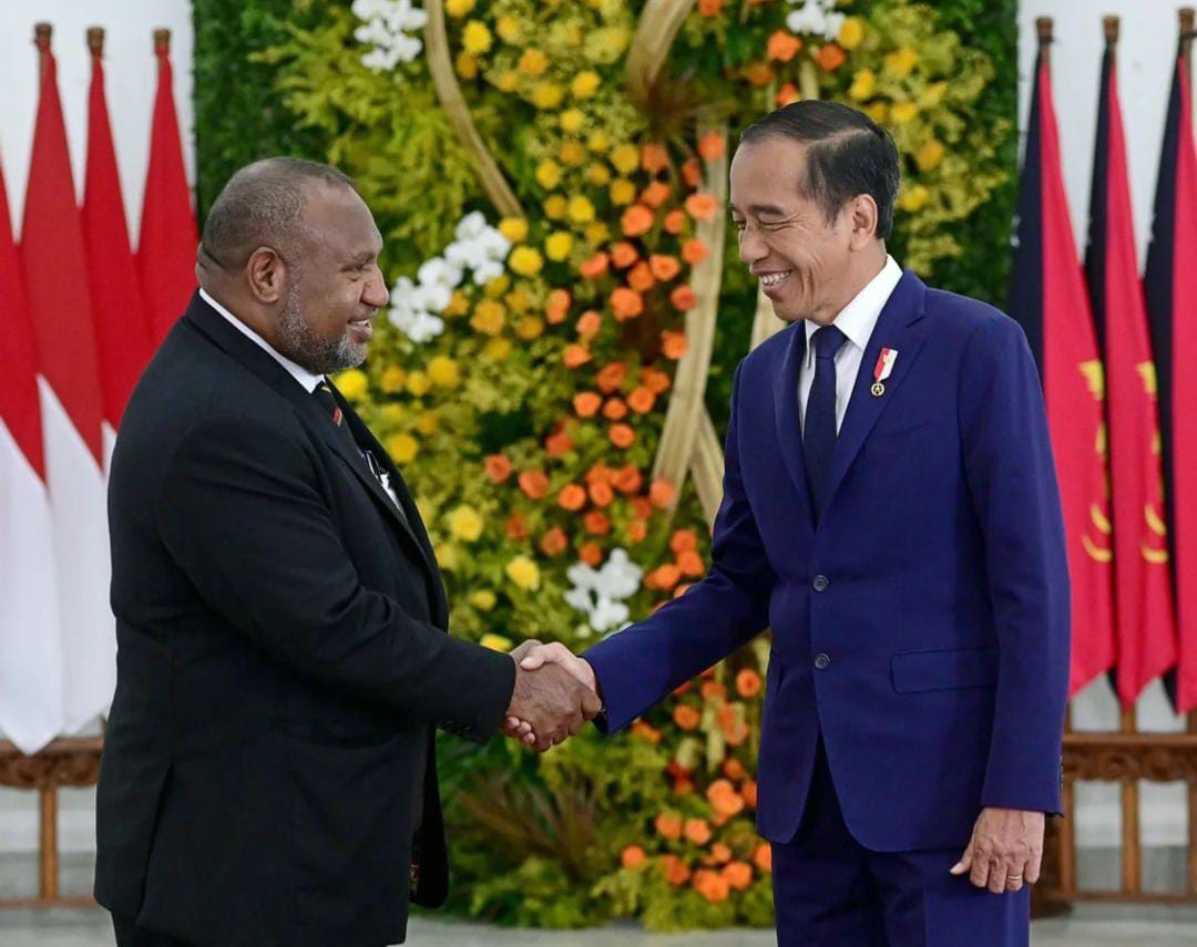 Presiden Joko Widodo dan Perdana Menteri Papua Nugini, James Marape, menggelar pertemuan penting di Istana Kepresidenan Bogor.