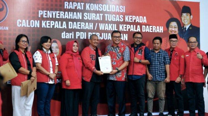 Calon kepala daerah di usung dari PDIP yang akan bertarung dalam Pilkada 2024.
