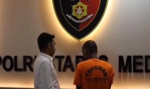 Polrestabes Medan berhasil meringkus seorang pelaku pencurian perhiasan emas delapan mayam atau sekitar 24 gram di Jalan Bhayangkara Medan.