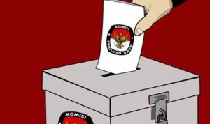 Ilustrasi surat suara.