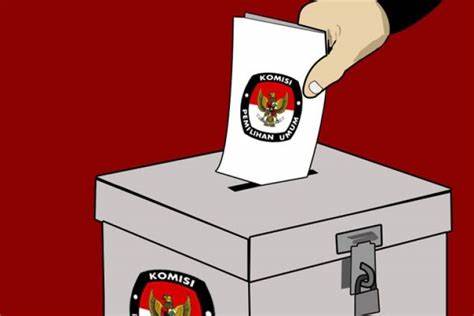 Ilustrasi kotak suara pemilihan.