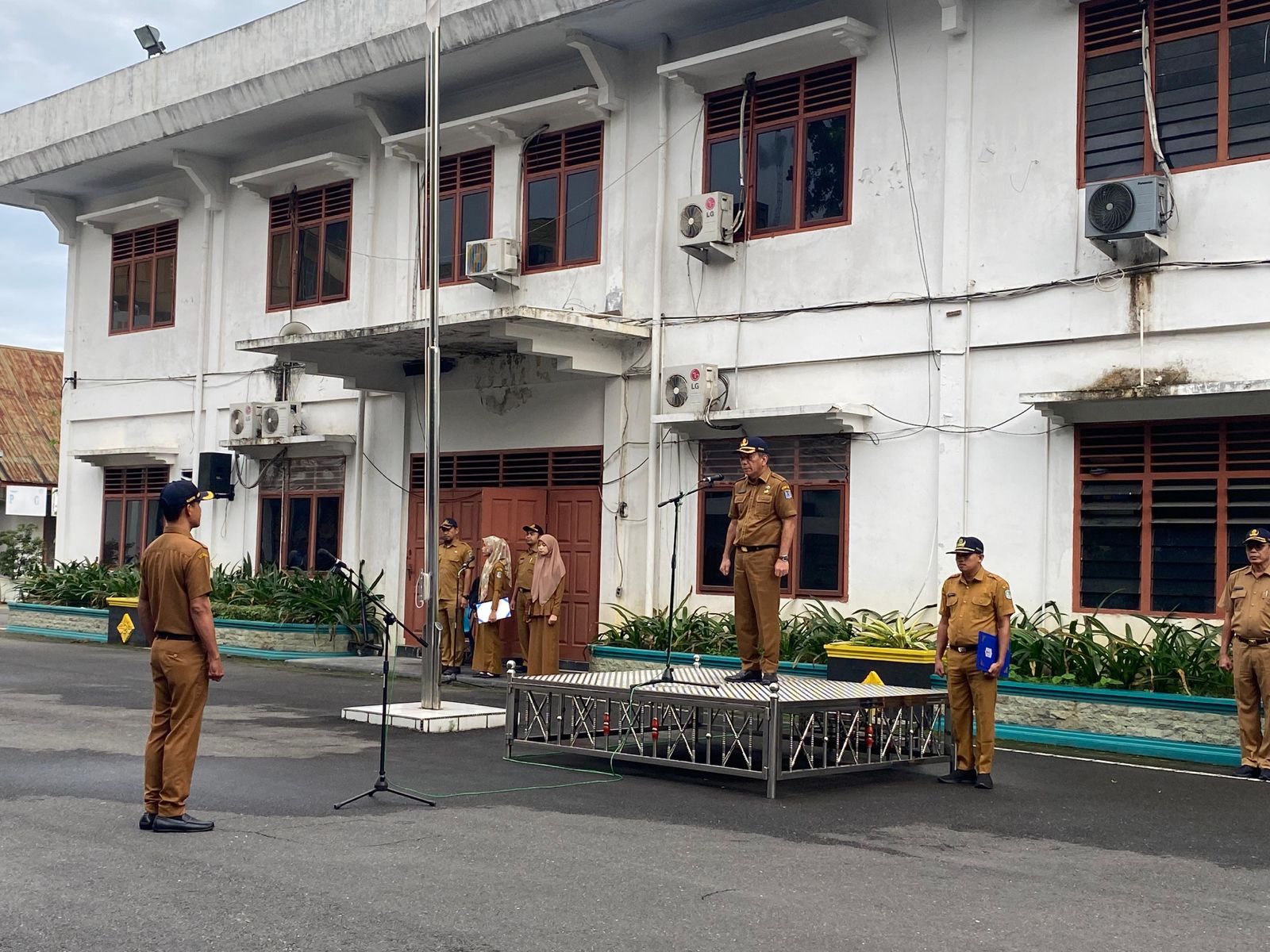 Sekda Kota binjai H Irwansyah Nasution S,Sos pimpin gabungan