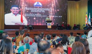 Pelantikan pengurus DPD Walubi masa bakti 2024-2029 di Jalan Kol Yos Sudarso Medan. BP/erwan