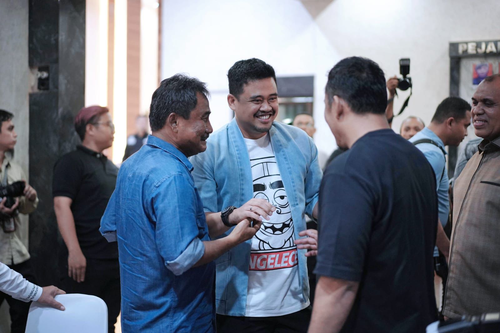 Pj Gubernur Sumatera Utara,Wali Kota Medan dan Wali Kota Binjai temu ramah dalam puncak acara Hari jadi Kota Medan yang ke-434.