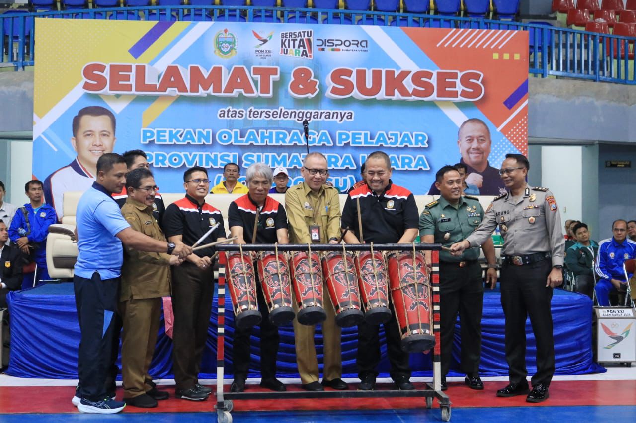 Kadis Pora Sumut buka secara resmi Pekan Olahraga Provinsi Sumut. 