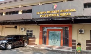 Kantor Satreskrim Polrestabes Medan tempat pelaku diamankan dan ditahan.(Istimewa).