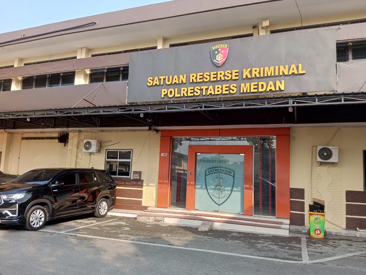 Kantor Satreskrim Polrestabes Medan tempat pelaku diamankan dan ditahan.(Istimewa).