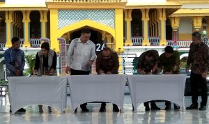 Mewakili Wali Kota Binjai Asisten ll Pemko Binjai Joko Waskitono hadiri Kegiatan Karya Kreatif Sumatera Utara(KKSU). 