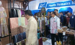 Pj Gubsu, Deputi Bank Indonesia dan Kepala Bank Indonesia Peres Provinsi Sumatera Utara dalam kegiatan KKSU di Medan.(Istimewa).