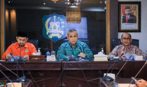 Asisten Pemerintahan dan Sosial Pemko Medan Muhammad Sofyan saat memberikan penjelasan. BP/erwan