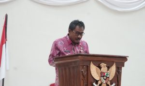 Wali Kota Binjai DRS H Amir Hamzah M.AP menyampaikan pelaksanaan APBD Tahun 2023.