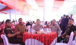 Wakil Wali Kota Binjai Rizky Yunanda Sitepu S.TP,MP hadiri pisah sambut Kapolres Binjai. 