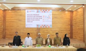 Mewakili Wali Kota Binjai Kaban Kesbangpol hadiri kegiatan sosialisasi pengawasan parsipatif bagi penyandang disabilitas.