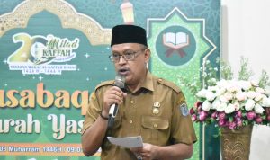 Asisten lll Pemko Binjai apresiasi musabaqah Yasin diselenggarakan yayasan Al-Kaffah Kota Binjai. 