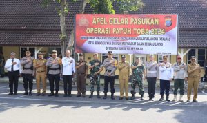 Wali kota Binjai hadiri apel gabungan gelar oprasi kewilayahan patuh toba 2024.
