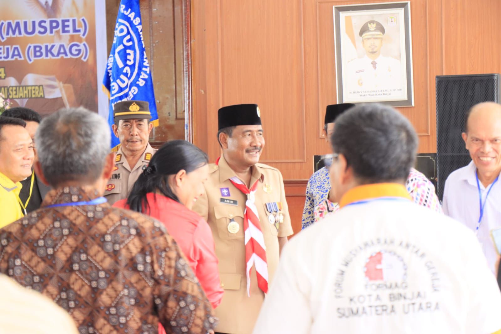 Wali Kota Binjai hadiri musyawarah pelayanan kerjasama antara gereja. 