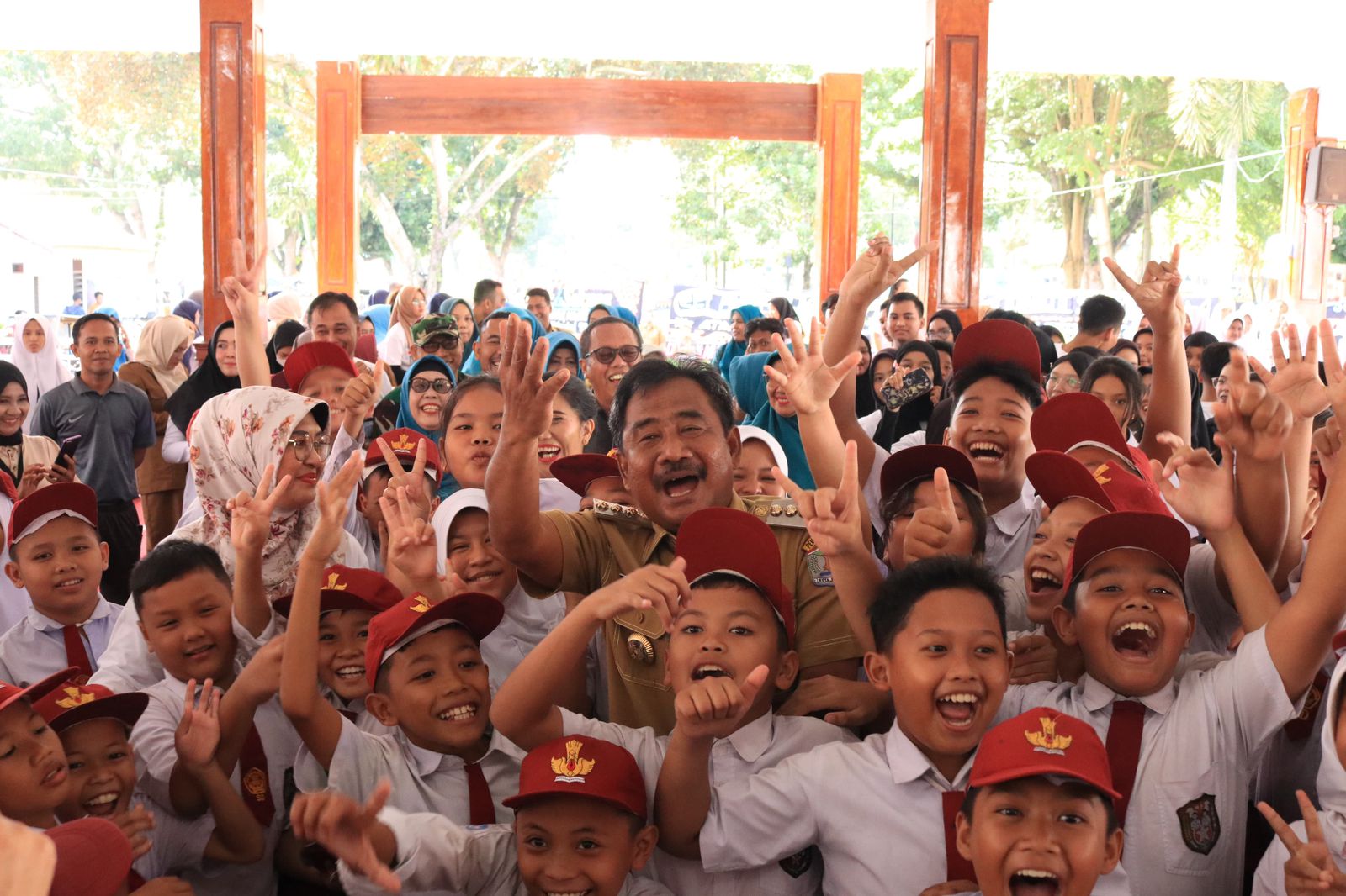 Wali Kota Binjai meriahkan puncak Hari Anak Nasional yang ke-40. 