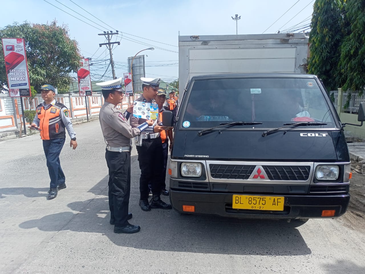 Satlantas Polres Sibolga melakukan razia.(Istimewa)