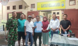 pelaku dan korban ketika di mediasi.(Istimewa).